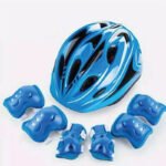 Kids Protective Gear Set Includes Helmet, Knee, Elbow Wrist Pads For Child Skating & Cycling Scooters - Image 3